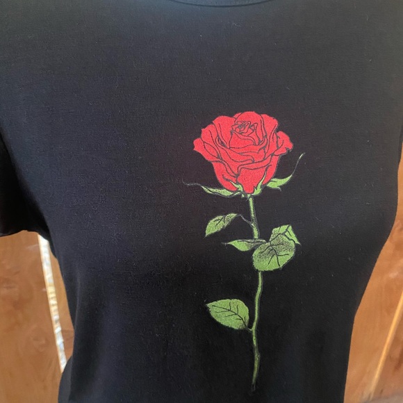 Forever 21 semi sheer crop top short sleeves - Picture 4 of 6